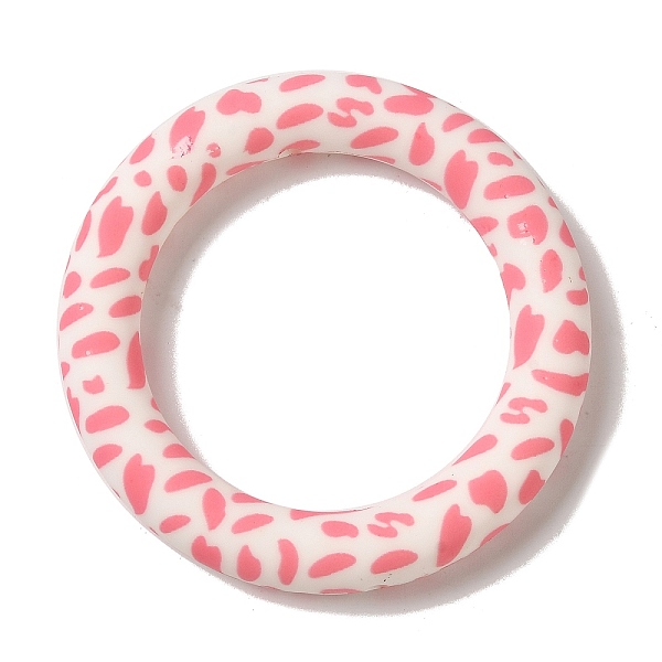

PandaHall Silicone Beads, Ring, Pink, 65x10mm, Hole: 3mm Silicone Ring Pink