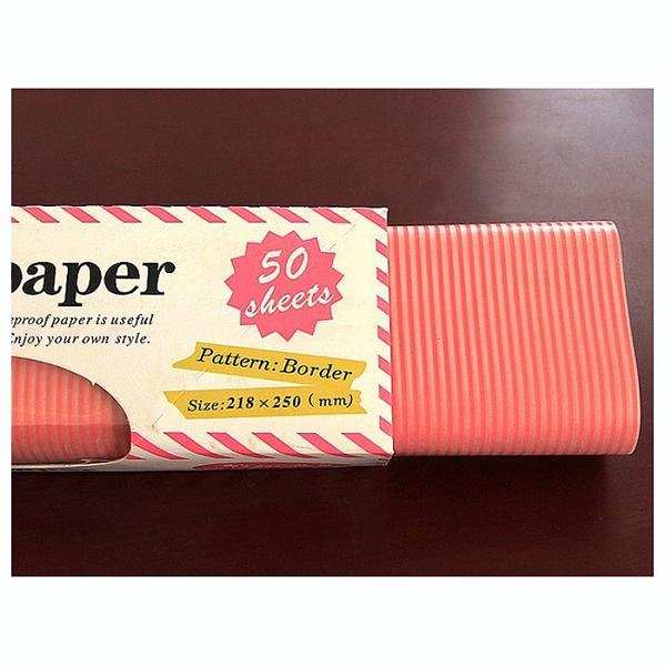 

PandaHall Disposable Cake Food Wrapping Paper, Greaseproof Paper, Streak Style, Colorful, 25x21.8cm, 50pcs/box Paper Others
