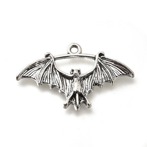 

PandaHall Tibetan Style Alloy Pendants, Cadmium Free & Lead Free, Bat, Antique Silver, 18x30x3.5mm, Hole: 1.5mm, about 252pcs/500g Alloy Bat