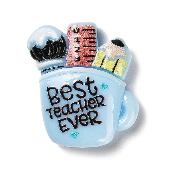 

PandaHall Teacher's Day Theme Opaque Resin Cabochons, Bottle, 24x22x6.5mm Resin Bottle