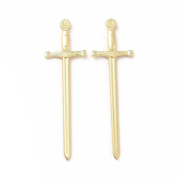 

PandaHall Rack Plating Alloy Cabochons, Cadmium Free & Nickel Free & Lead Free, Sword, Golden, 85x24x4mm Alloy Others
