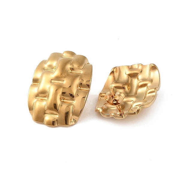 

PandaHall 304 Stainless Steel Earrings, Golden, 28x19.5mm 304 Stainless Steel