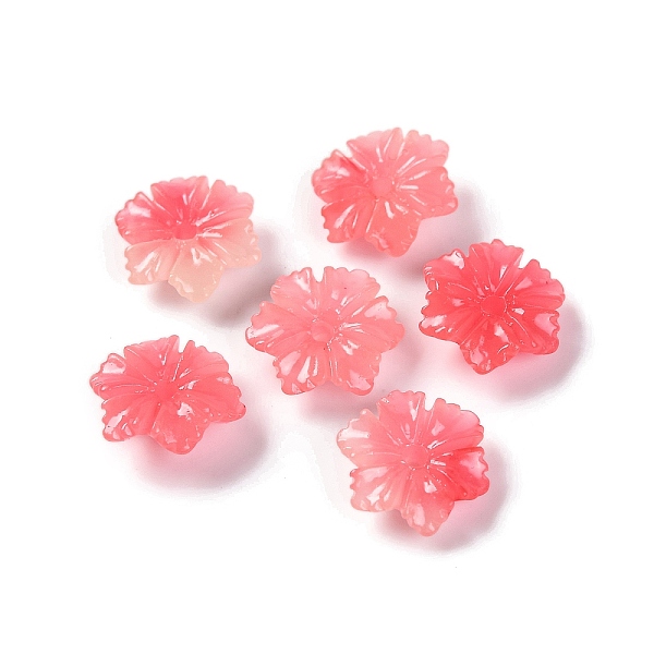 

PandaHall Synthetic Shell Dyed Beads, Flower, Tomato, 8x9x3mm, Hole: 1.2mm Other Sea Shell Flower Red