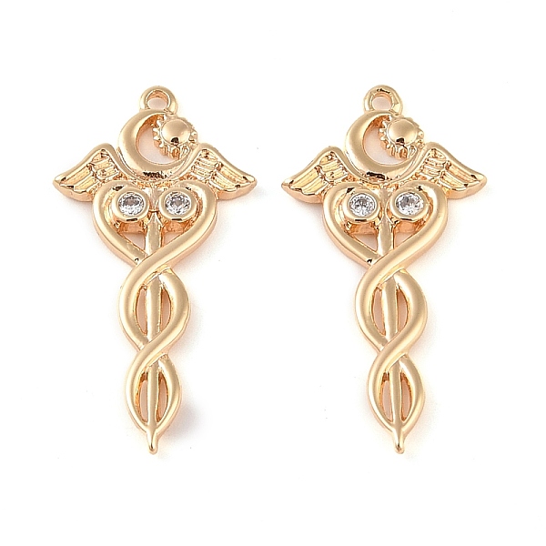 Brass Micro Pave Cl… - image