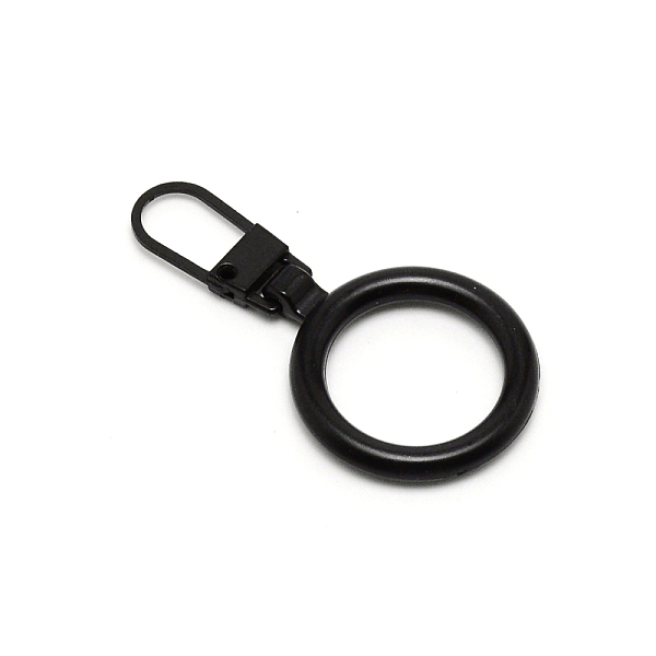 

PandaHall Alloy Zipper Puller, Zip Pull Tab Replacement, Garment and Bag Accessories, Round, Electrophoresis Black, 4.5x2.3x0.4cm, Hole...