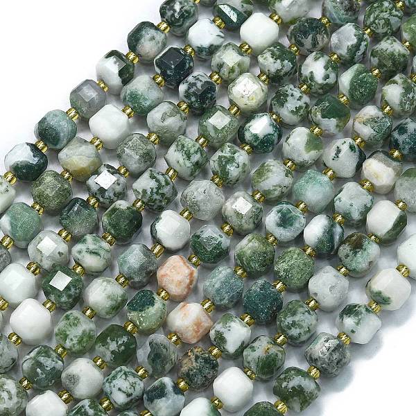 Natural Tree Agate Beads Strands