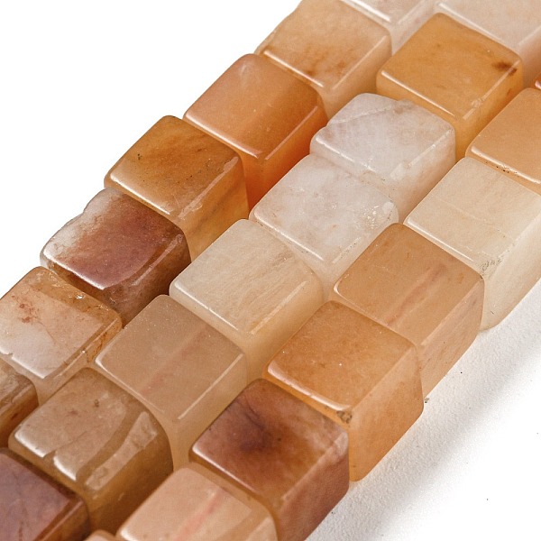 

PandaHall Natural Jade Beads Strands, Cube, 6~6.5x6~6.5x6~6.5mm, Hole: 1.2mm, about 63~64pcs/strand, 15''~15.16''(38.1~38.5cm) Other Jade...