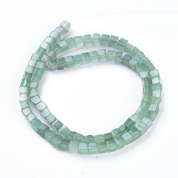 

PandaHall Natural Green Aventurine Beads Strands, Cube, 4~4.5x4~4.5x4~4.5mm, Hole: 0.8mm, about 96pcs/strand, 15.75 inch(40cm) Green...