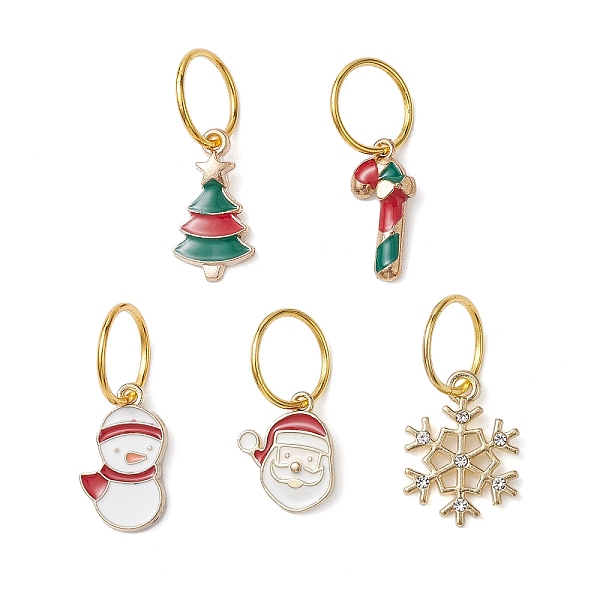 Christmas Theme Iron Dreadlocks Beads