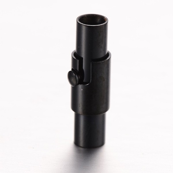 

PandaHall 304 Stainless Steel Locking Tube Magnetic Clasps, Column, Gunmetal, 16x5mm, Hole: 3mm 304 Stainless Steel Column