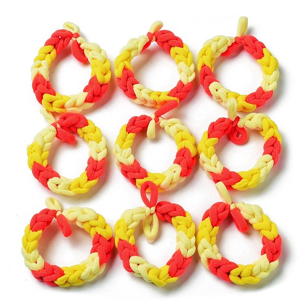 

PandaHall Gradient Nylon Elastic Hair Ties, Hair Accessories for Women Girl Ponytail Holder, Colorful, 12.5mm, Inner Diameter: 33mm Nylon..., Multicolor