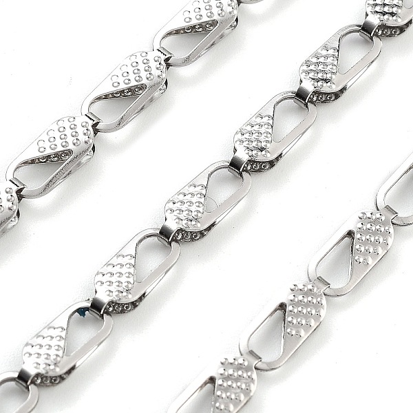 

PandaHall 304 Stainless Steel Link Chain, Stainless Steel Color, Link: 10x4x2.5mm 304 Stainless Steel