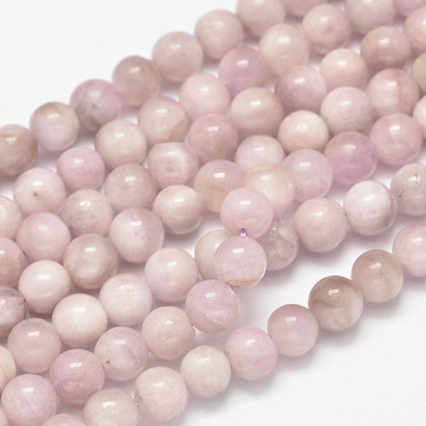 

PandaHall Round Natural Kunzite Beads Strands, Spodumene Beads, Grade AB, 12mm, Hole: 1mm, about 32pcs/strand, 15.5 inch Kunzite Round