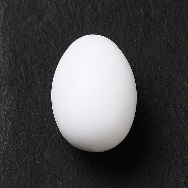 

PandaHall Opaque Resin Cabochons, Egg Shape, White, 11x8mm Resin Egg White