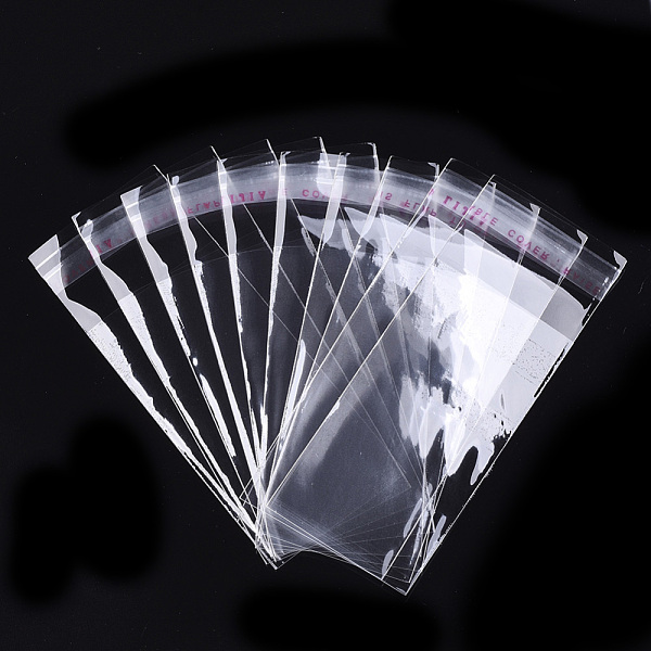 

PandaHall OPP Cellophane Bags, Rectangle, Clear, 10.2x4cm, Unilateral Thickness: 0.035mm, Inner Measure: 7.8x4cm OPP Cellophane Clear