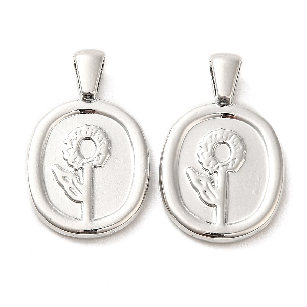 

PandaHall Alloy Pendants, Oval, Platinum, 25x15x2mm, Hole: 5.5x3mm Alloy Oval