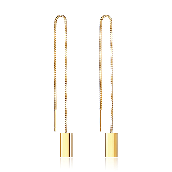 

PandaHall Stainless Steel Cube Dangle Earrings for Women Stainless Steel Cube