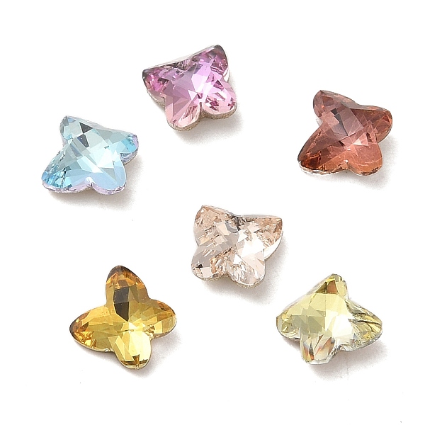 

PandaHall Glass Rhinestone Cabochons, Point Back & Back Plated, Faceted, Butterfly, Mixed Color, 5x5x2.5mm Glass Rhinestone Butterfly..., Multicolor
