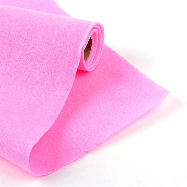 

PandaHall Non Woven Fabric Embroidery Needle Felt For DIY Crafts, Hot Pink, 450x1.2~1.5mm, about 1m/roll Cloth Pink