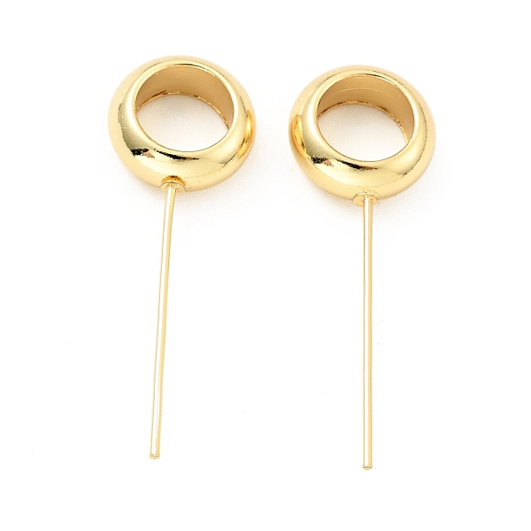 

PandaHall Rack Plating Brass Eye Pins, with Large Hole Loop, Long-Lasting Plated, Lead Free & Cadmium Free & Nickel Free, Real 18K Gold...