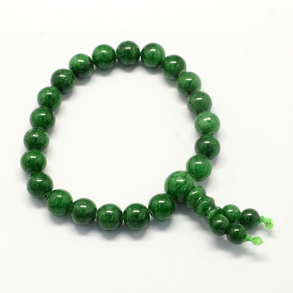 Buda Meditación Jade Amarillo Pulseras Elásticas De Abalorios