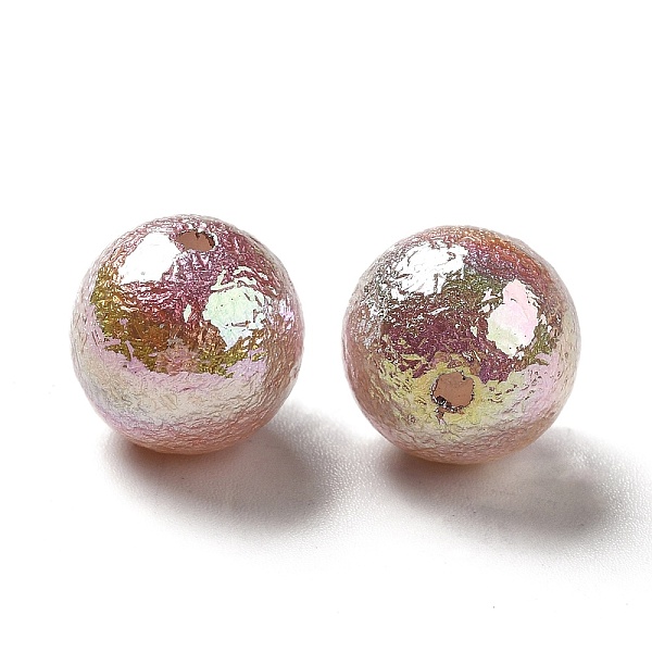 

PandaHall UV Plating Opaque Acrylic Beads, Iridescent, AB Color Plated, Round, Sienna, 12mm, Hole: 1.6mm Acrylic Round Brown