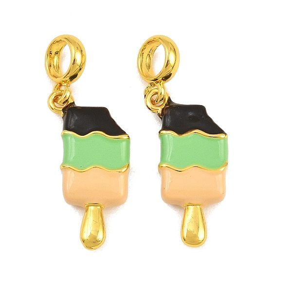 Brass Enamel European Dangle Charms
