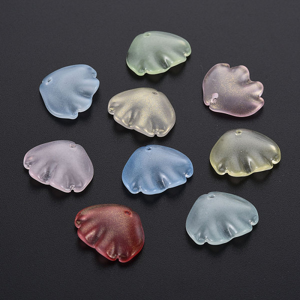 

PandaHall Transparent Baking Painted Glass Pendants, Shell, Mixed Color, 15x18x4mm, Hole: 1.2mm Glass Shell Shape Multicolor
