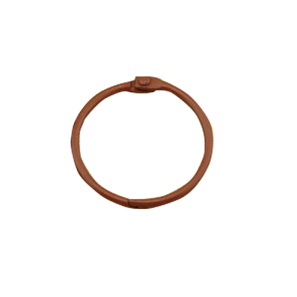 

PandaHall Loose Leaf Book Binder Hinged Rings, Saddle Brown, 45mm Iron Brown