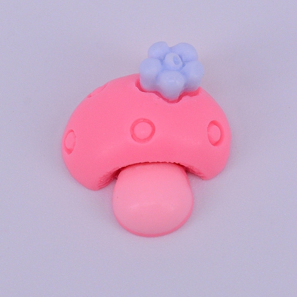 

PandaHall Opaque Frosted Resin Cabochon, Mushroom, Pink, 17.5x16.5x8.5mm Resin Mushroom Pink