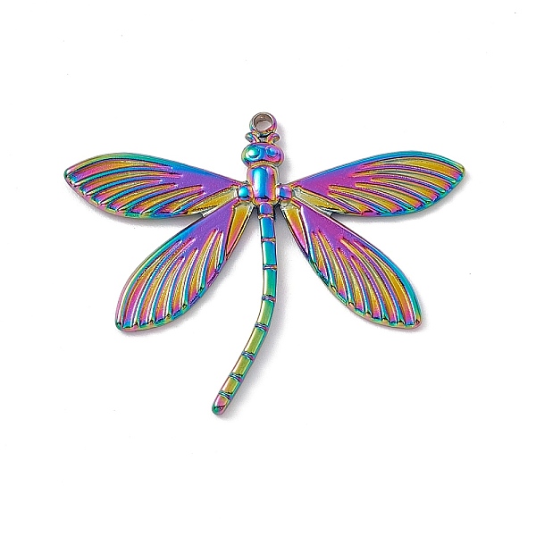 

PandaHall Ion Plating(IP) 304 Stainless Steel Pendants, Dragonfly Charms, Rainbow Color, 28x35x1.5mm, Hole: 1.5mm 304 Stainless Steel...
