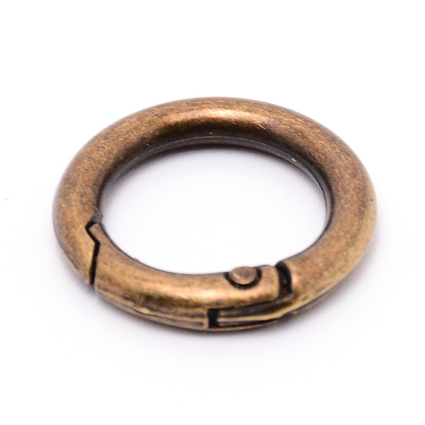 

PandaHall Alloy Spring Gate Rings, Cadmium Free & Lead Free, Antique Bronze, 6 Gauge, 23x4mm Alloy