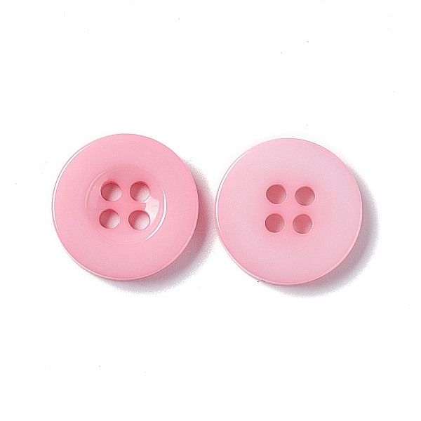 

PandaHall Resin Buttons, Dyed, Flat Round, Pink, 15x2.5mm Resin Flat Round Pink