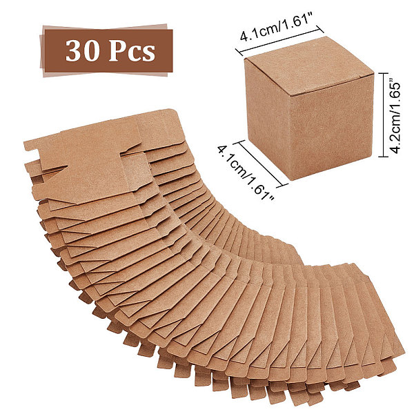 

PandaHall Square Folding Kraft Paper Jewelry Boxes, Necklace Pendant Boxes, for Jewelry, Gift Boxes, BurlyWood, 4.1x4.1x4.2cm Paper Square..., Orange