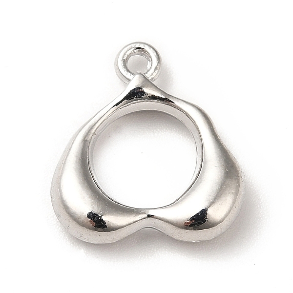 

PandaHall Rack Plating Alloy Pendants, Cadmium Free & Lead Free, Heart, Platinum, 17x15x4.5mm, Hole: 1.4mm Alloy Heart