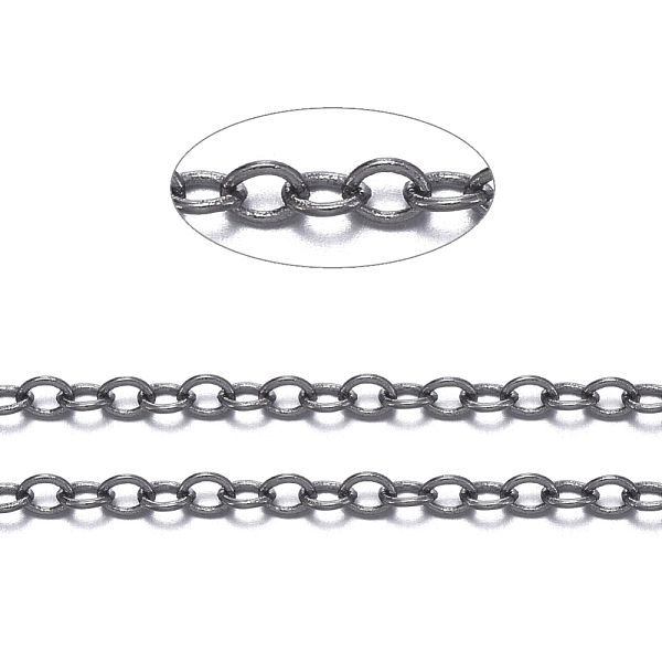 

PandaHall Brass Cable Chains, Soldered, with Spool, Oval, Cadmium Free & Nickel Free & Lead Free, Long-Lasting Plated, Gunmetal...