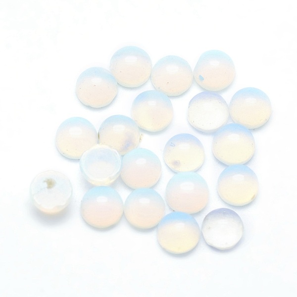 

PandaHall Opalite Cabochons, Half Round, 4x2~4mm Opalite Half Round
