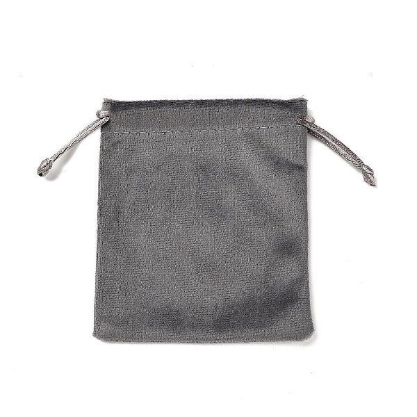 

PandaHall Velvet Jewelry Drawstring Storage Pouches, Rectangle, Gray, 12x10.5x0.4cm Velvet Rectangle Gray