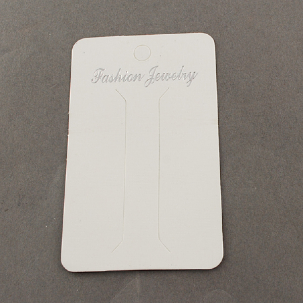 

PandaHall Paper Display Card, White, 80x50mm Paper Rectangle White