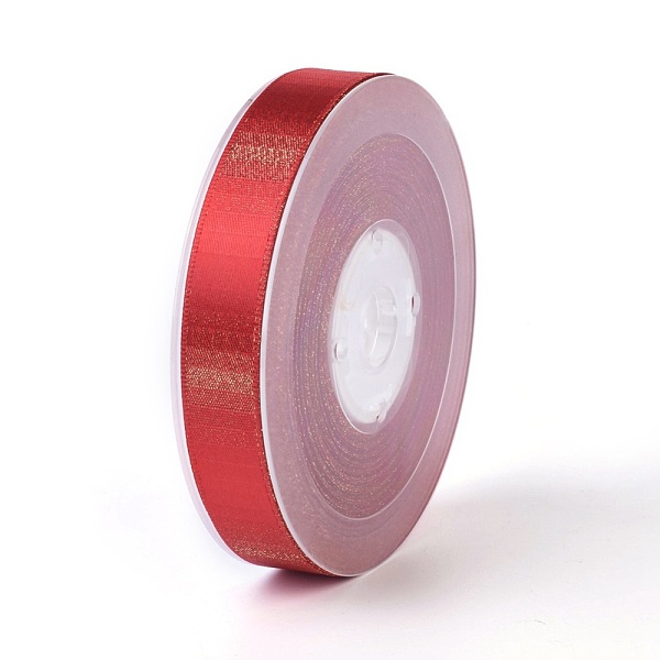 

PandaHall Double Face Polyester Satin Ribbons, FireBrick, 5/8 inch(16mm), about 100yards/roll(91.44m/roll) Polyester None Red