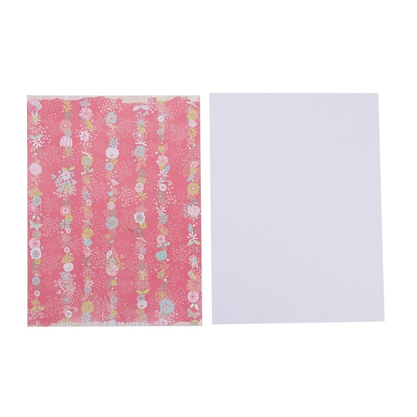 

PandaHall Scrapbook Paper Pad, for DIY Album Scrapbook, Greeting Card, Background Paper, Flower Pattern, 200x150x0.1mm, 14sheets/set Paper..., Multicolor