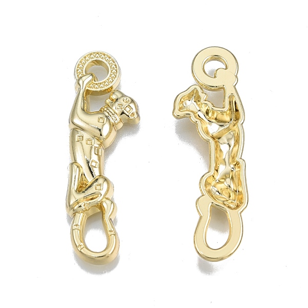 

PandaHall Rack Plating Alloy Pendants, Cadmium Free & Nickel Free & Lead Free, Leopard, Light Gold, 38x12x3.5mm, Hole: 2mm Alloy Other...