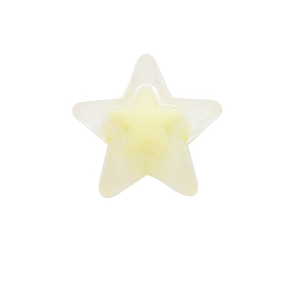 

PandaHall Frosted Resin Cabochons, Nail Art Decorations Accessories for Women, Star, Champagne Yellow, 16x16.5x9.5mm, Hole: 2.5mm Resin Star...