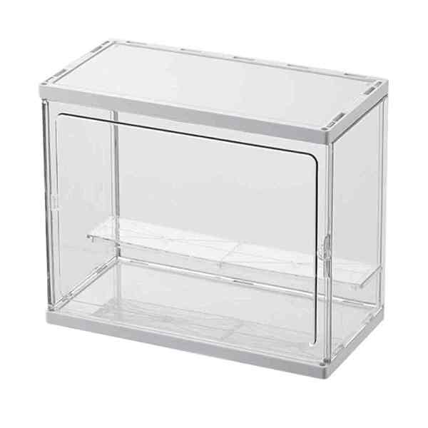 PandaHall Assemble Acrylic Display Boxes, for Model Toy Display, Clear, 22.5x27.3x13.6cm, 7pcs/set Acrylic Clear