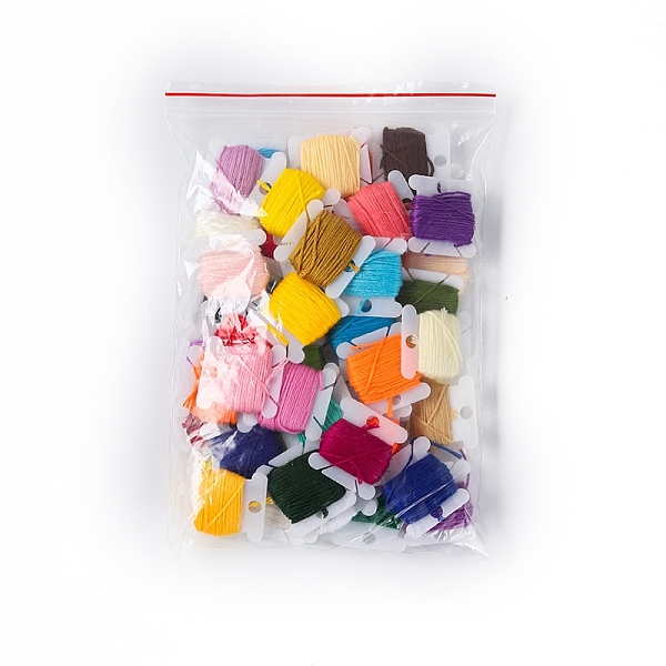 

PandaHall 36 Colors Polyester Embroidery Threads for Cross Stitch, 6-Ply Embroidery Floss, DIY Friendship Bracelets String, Mixed Color, 1mm..., Multicolor