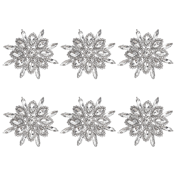 6Pcs Alloy Garment Accessories
