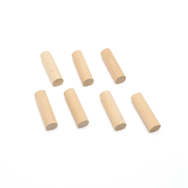 

PandaHall Beech Wood Craft Sticks, Round Wooden Sticks, for Model Building DIY Wood Crafts Home Garden Decoration, BurlyWood, 5.1x1.5cm Wood..., Orange