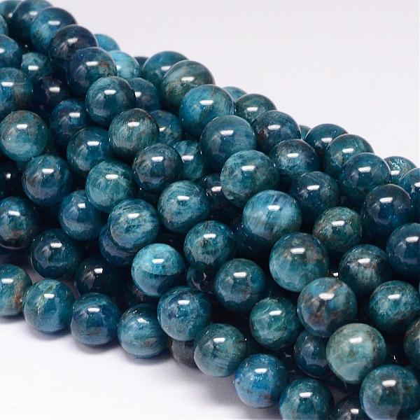 

PandaHall Natural Apatite Beads Strands, Round, 10mm, Hole: 1mm, about 40pcs/strand, 15.7 inch Apatite Round