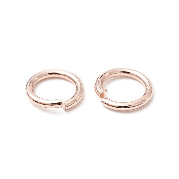 

PandaHall Brass Jump Rings, Open Jump Rings, Long-Lasting Plated, Cadmium Free & Lead Free, Round Ring, Rose Gold, 5x0.7mm, 21 Gauge, Inner...