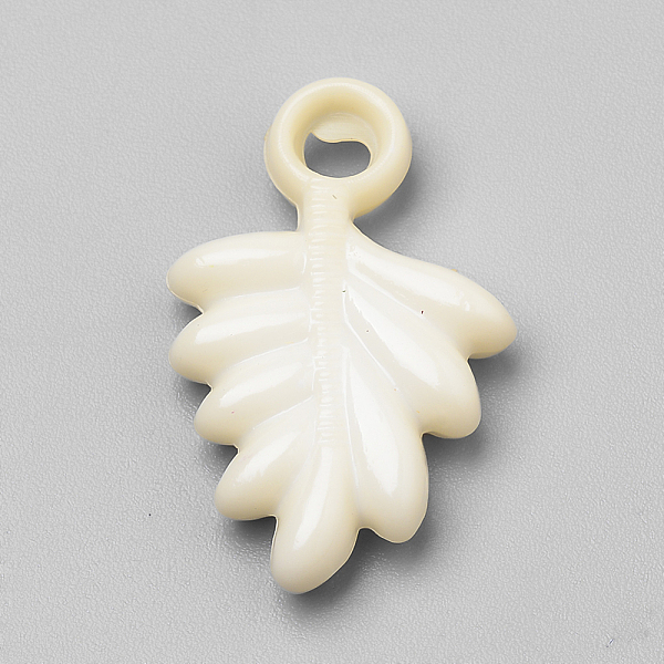 

PandaHall Opaque Acrylic Pendants, Leaf, Light Goldenrod Yellow, 22x14x4mm, Hole: 3mm, about 830pcs/500g Acrylic Leaf Yellow